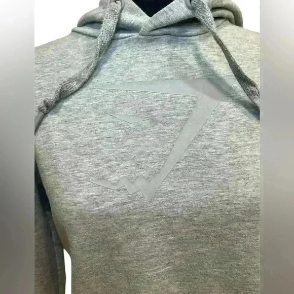 Gymshark Crossback Cropped Hoodie | Gray | Size XSmall - Picture 3 of 6